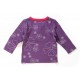 Papfar tričko vlna/bavlna fialové vzorované