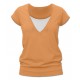 Tričko na dojčenie Julie - krátky rukáv - oranžová